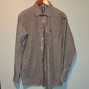 U.S. Polo Assn. Black and White Casual Button Down Shirt